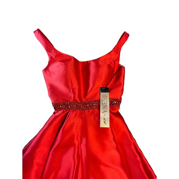 NWT IEENA for Mac Duggal Red Cocktail Dress - Size 0 - Picture 12 of 14